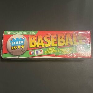 1990 Fleer Baseball 10th Anniversary Edition Sealed Stickers & Cards